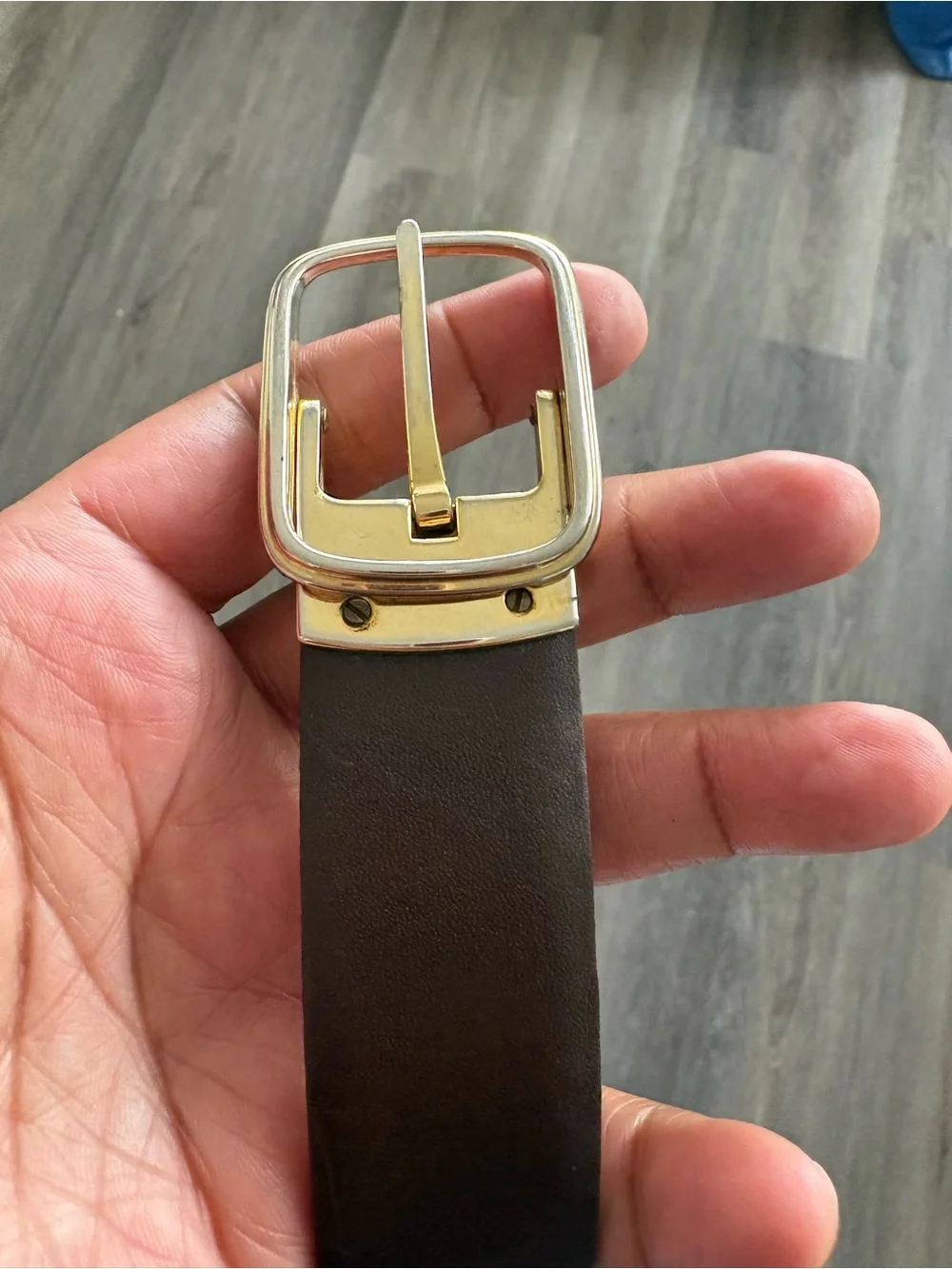 Christian Dior Black double sided belt